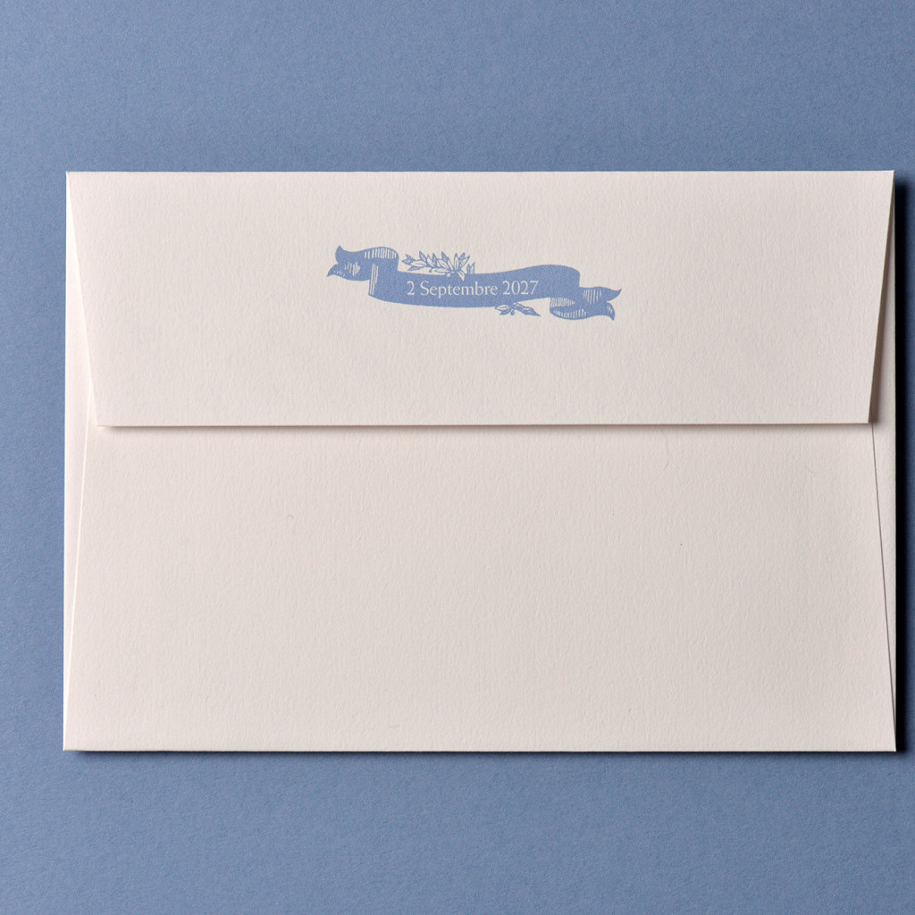 Impression Verso Enveloppe / 114 x 162 mm / Passport Bleu