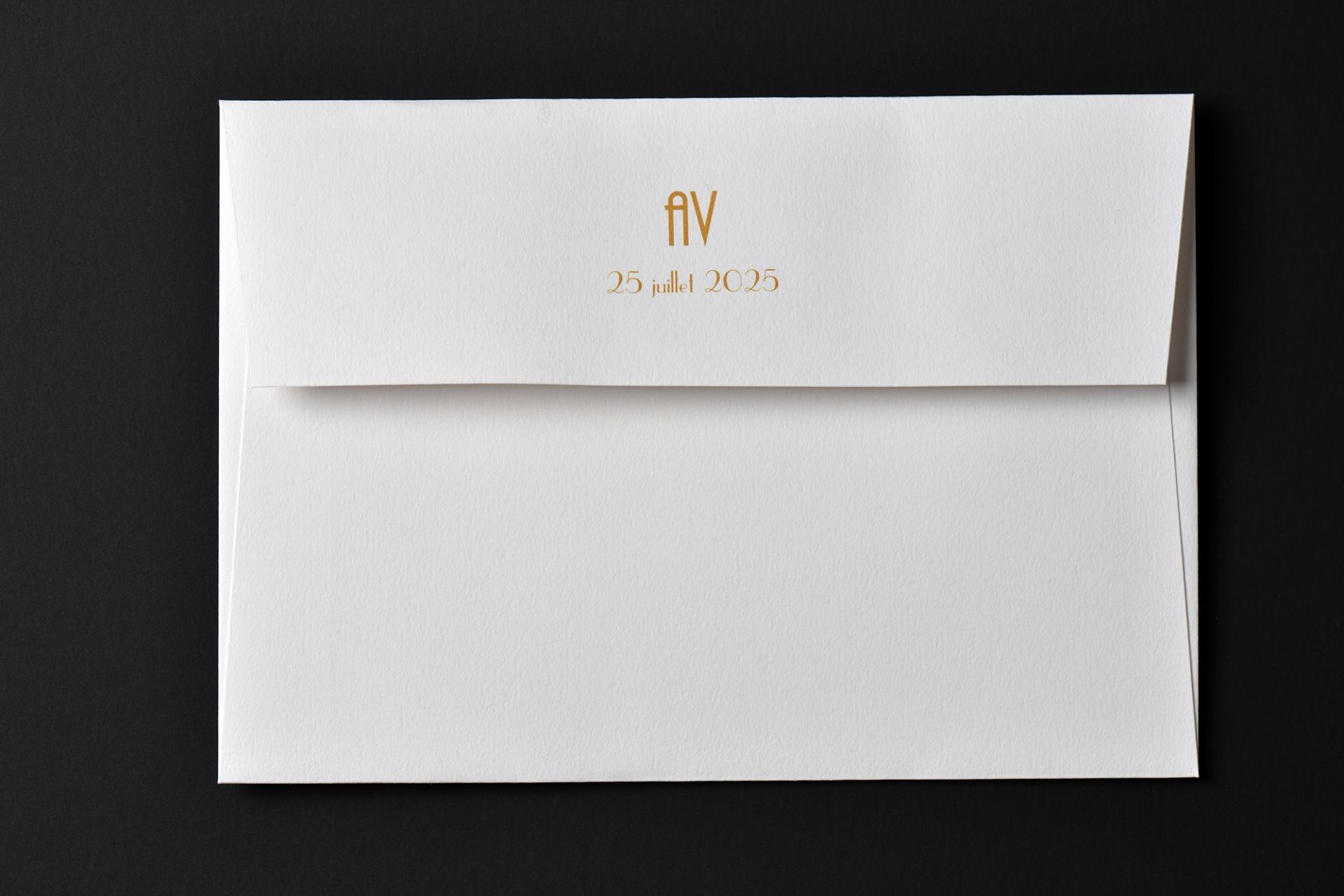 Impression Verso Enveloppe / 114 x 162 mm / Passport Noir Gatsby